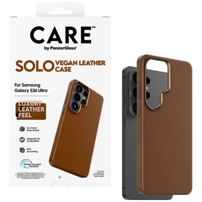 4. CARE by PanzerGlass Solo Qi Hülle für Samsung Galaxy S26 Ultra – Braun