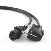 GEMBIRD PC-186-VDE-10M Kabel (C13 / IEC C13 / IEC 320 C13 - Schuko; 10m; schwarz)