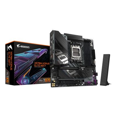 GIGABYTE X870M AORUS ELITE WIFI7 AMD X870 Sockel AM5 Micro-ATX