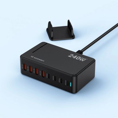 5. Wozinsky 240W GaN QC3 Ladestation – Schwarz