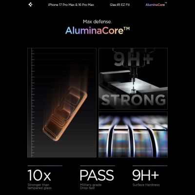 14. Spigen Glas.tR EZ Fit Tempered Glass für iPhone 16 Pro Max / 17 Pro Max - 2 Stk.