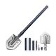 3. Wozinsky WSS-211 Überlebens- und Bushcraft-Schaufel, Multifunktionsmesser, Brecheisen, Feuersteinpfeife, Harpune, 21-in-1 - grau