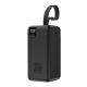 2. Powerbank Wozinsky W8-B 50000mAh 30W 2xUSB-A und 2xUSB-C und USB Micro mit Taschenlampe - schwarz