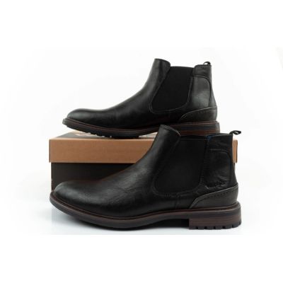 10. Wrangler Randy Herren Schuhe Chelsea Boots elegant modisch Slip-On Schwarz