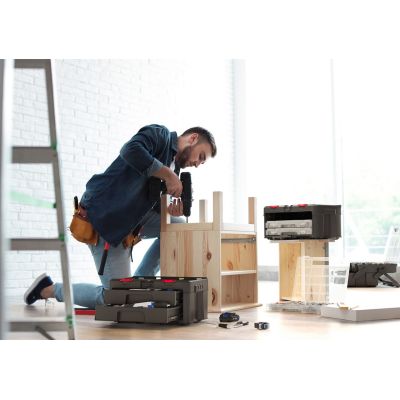 2. KETER Stack"N"Roll Werkzeugkiste mit 2 Schubladen