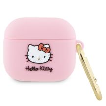 Hello Kitty Silikon 3D Kitty Head Hülle für AirPods 3 – Rosa