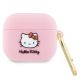 Hello Kitty Silikon 3D Kitty Head Hülle für AirPods 3 – Rosa