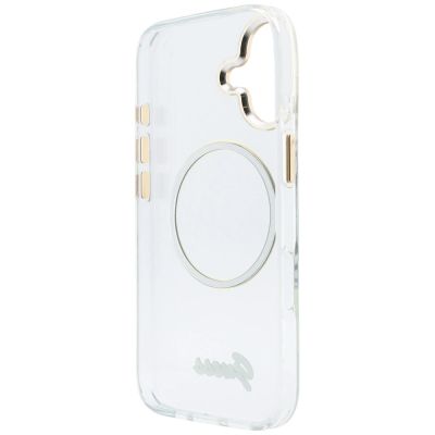 7. Guess IML Script Metal MagSafe Hülle für iPhone 17 - Transparent