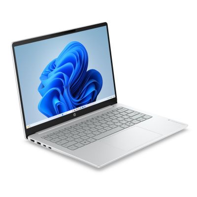 2. HP OmniBook 3 14-hu0012nwx, Intel Core 3 100U, 14 Zoll, 2K IPS-Display (300 Nits), 8 GB DDR5-RAM (5200 MHz), 256 GB SSD, Intel-Grafikkarte, 1080p-Kamera, 41 Wh Festplatte, Windows 11, Gletschersilber