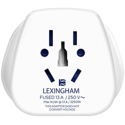 4. LEXINGHAM Universaler Reiseadapter WELT -> UK