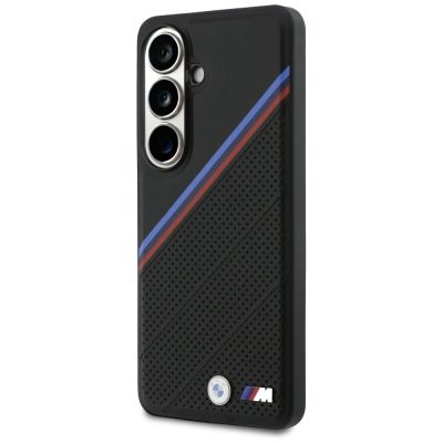 2. BMW Tricolor Metal Logo MagSafe Hülle für Samsung Galaxy S26 - Schwarz