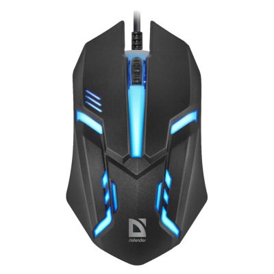 DEFENDER CYBERMOUSE MB-560L 7 FARBEN 1200DPI 3P SCHWARZ 52560