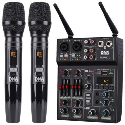 2. DNA MIXMIC 2 - Set (USB-Audiomixer + 2 drahtlose Mikrofone)