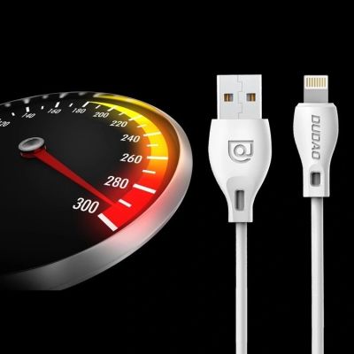 4. Dudao USB-/ Lightning Kabel 2,4 A 1 m weiß (L4L 1 m weiß)