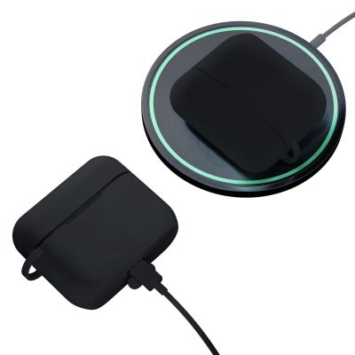 3. 3mk Silikonhülle für AirPods Pro 3 – Schwarz