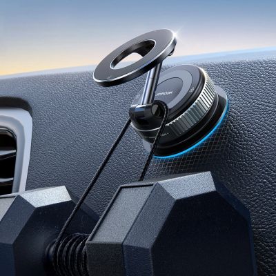 3. Joyroom JR-ZS501 Magnetische Autohalterung Kompatibel mit MagSafe für Armaturenbrett - Dunkelgrau