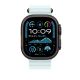 3. Apple Watch 49 mm Armbandverlängerung in Eisblau – Schwarzes Titan-Finish