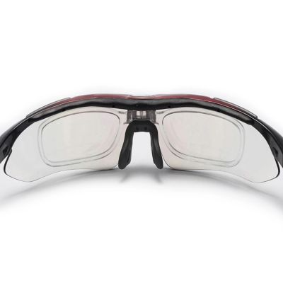 4. Rockbros 10001 Polarisierte Radsportbrille - Schwarz und Rot