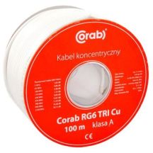 Koaxialkabel RG6 TRI Cu CORAB (100-m-Spule) Klasse A
