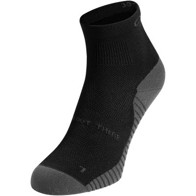 Odlo PERFORMANCE RUN Socks quarter, schwarze knöchelhohe Socken