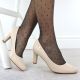 6. Damen-Pumps mit hohem Absatz in Nude von Sergio Leone, Modell 1459