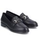 4. Schwarze Damen-Ledermokassins von Rieker, Modell 46262-01