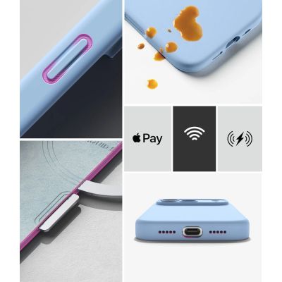 8. Ringke Silikon MagSafe Hülle für iPhone 18 Pro Max – Hellblau