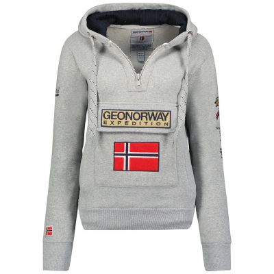 Geographical Norway 3/4 Gymclass Distri M WU1293H/GN B-Graues Sweatshirt