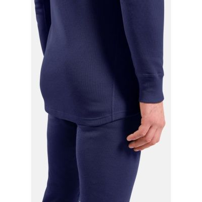 3. Odlo BL TOP Crew Neck l/s ACTIVE WARM Langarm Thermounterwäsche Gr. M Blau