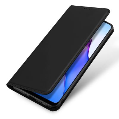 4. Dux Ducis Skin Pro Hülle für Oppo Reno 8 Pro Flip Cover Card Wallet Stand schwarz