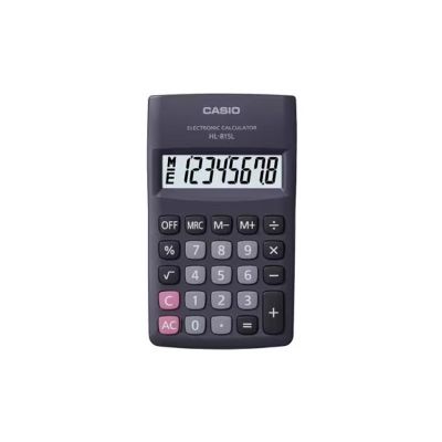 CASIO Taschenrechner HL-815L-BK BOX, 8-stellig, 69,5 x 118 mm, schwarz
