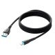 3. Joyroom Starry Series SA32-AL3 3A USB-A / Lightning Kabel 1m - schwarz