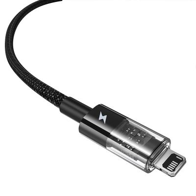 3. Baseus Gem Kabel USB Typ A auf iPhone 2,4 A 1 m (Schwarz)