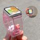 3. Silikonarmband Armband Armband Armband Light für Apple Watch 38 / 40 mm - Lila