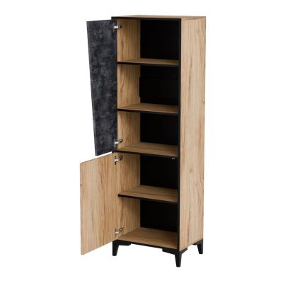 2. 2D OVO Regal 50x38xH182,5 Eiche/Beton