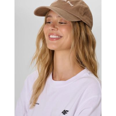 3. Locker geschnittenes Damen-T-Shirt mit Aufdruck 4F 4FKAW26TTSHF4507-10S