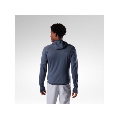 5. Herren ROSSIGNOL M Strukturierter Hoodie Mid Layer Grau