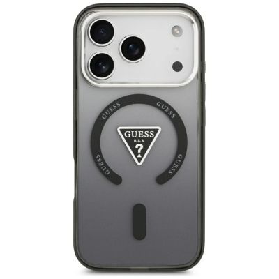 3. Guess IML Gradient Triangle Logo MagSafe Hülle für iPhone 18 Pro Max / 17 Pro Max – schwarz