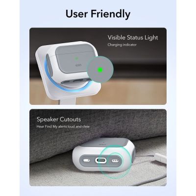 7. ESR Orbit HaloLock MagSafe Hülle für AirPods Pro 3 – Weiß