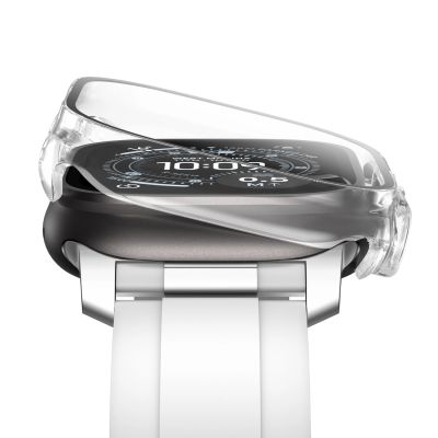 9. AmazingThing Radix Displayschutzfolie aus Glas mit Hülle für Apple Watch Ultra 3 49 mm – Transparent