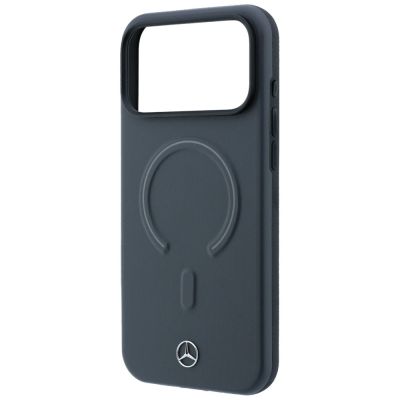 6. Mercedes Leder 3D MagSafe Hülle für iPhone 18 Pro Max / 17 Pro Max – Anthrazit