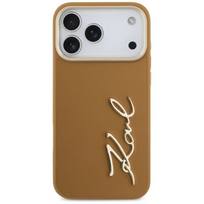 3. Karl Lagerfeld Karl Script Logo Case für iPhone 17 Pro Max - Braun