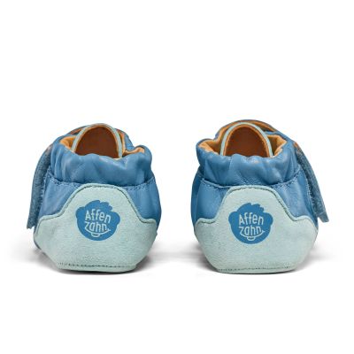 6. Affenzahn Crawly Shark Leder-Kriechschuhe (01257-30211)