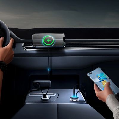 3. MagSafe 15W USB C 25W Baseus CW01 induktives Autoladegerät - Schwarz