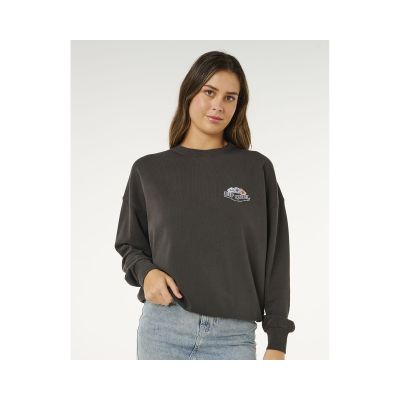 6. RIP CURL Bells Heritage Crew Damen-Sweatshirt Schwarz
