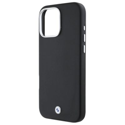 6. BMW-Logo-Metallhülle mit MagSafe-Funktion für iPhone 16 Pro – Schwarz