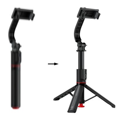 7. Acefast E42 Selfie-Stick mit automatischem Stativ und Bluetooth-Fernbedienung, 1,05 m – Schwarz
