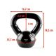 18. Schwarze HMS KNV06 Kettlebell aus Gusseisen, 6 kg