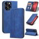 12. Magnet Fancy Case Hülle für iPhone 14 Pro Max Hülle mit Flip Wallet Ständer blau