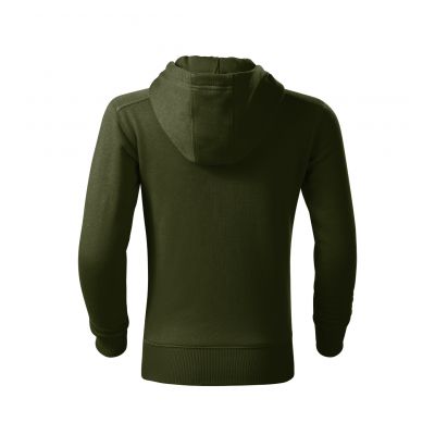 4. Trendy Zipper Sweatshirt für Kinder (Militär)
